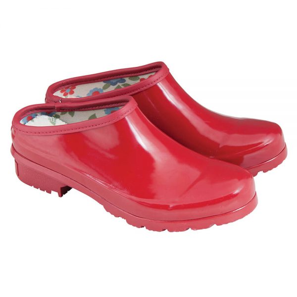 laura ashley classic red clogs