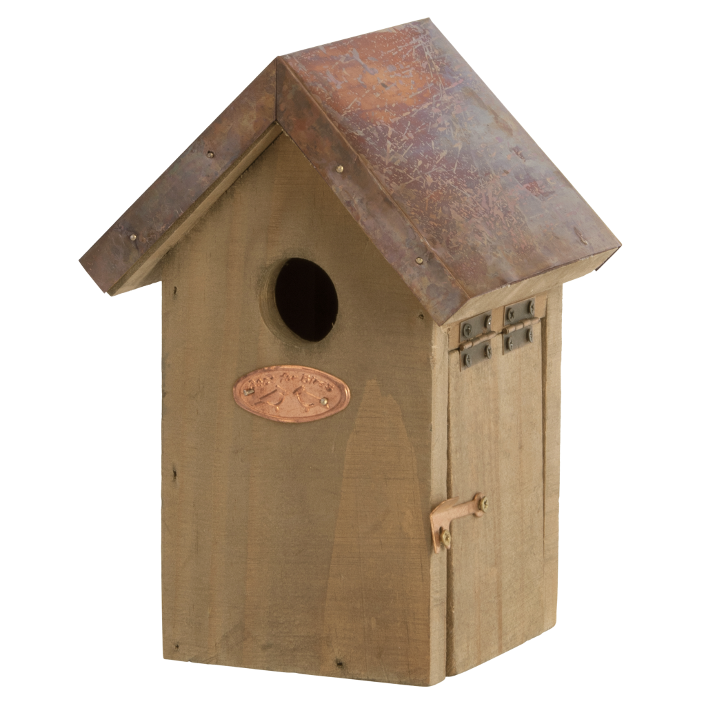 Nest box wren copper roof